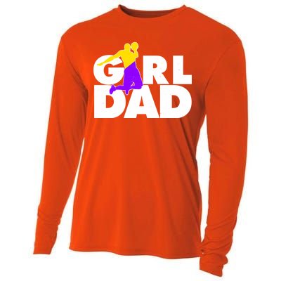 Girl Dad Dunking Tribute Cooling Performance Long Sleeve Crew