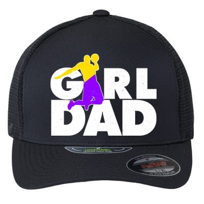 Girl Dad Dunking Tribute Flexfit Unipanel Trucker Cap