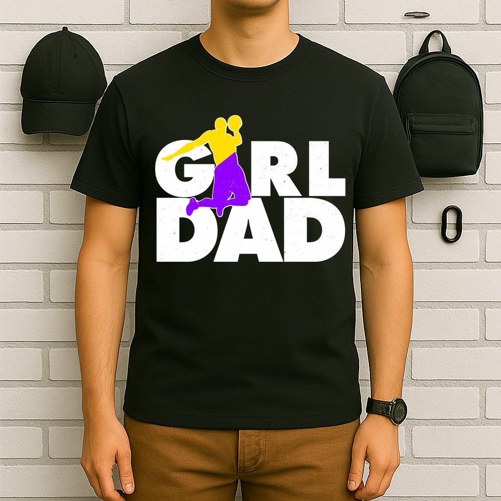 Girl Dad Dunking Tribute T-Shirt