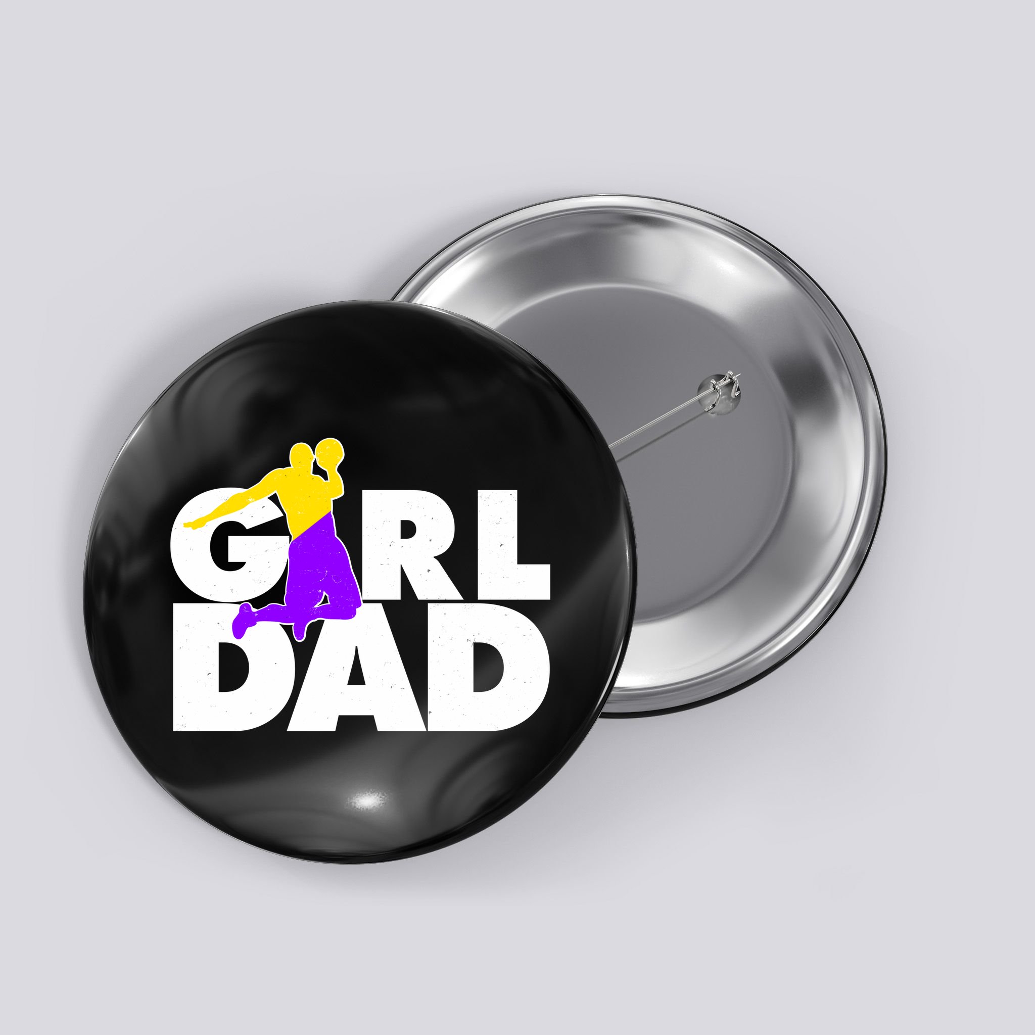 Girl Dad Dunking Tribute Button