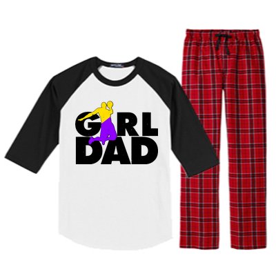 Girl Dad Dunking Tribute Raglan Sleeve Pajama Set