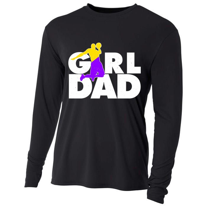 Girl Dad Dunking Tribute Cooling Performance Long Sleeve Crew