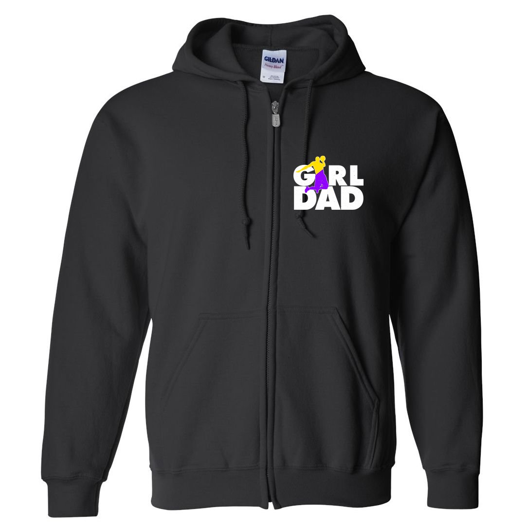 Girl Dad Dunking Tribute Full Zip Hoodie