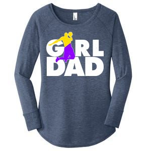 Girl Dad Dunking Tribute Women's Perfect Tri Tunic Long Sleeve Shirt