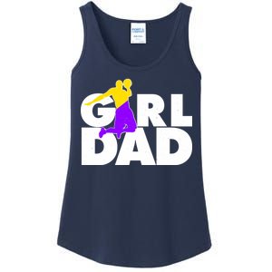 Girl Dad Dunking Tribute Ladies Essential Tank