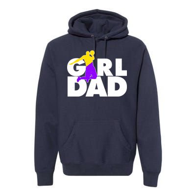 Girl Dad Dunking Tribute Premium Hoodie