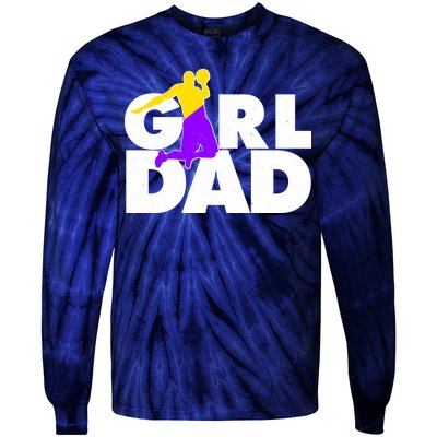 Girl Dad Dunking Tribute Tie-Dye Long Sleeve Shirt