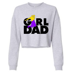 Girl Dad Dunking Tribute Cropped Pullover Crew