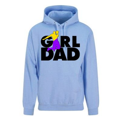 Girl Dad Dunking Tribute Unisex Surf Hoodie