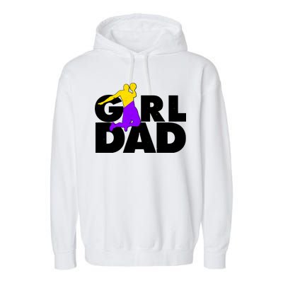 Girl Dad Dunking Tribute Garment-Dyed Fleece Hoodie