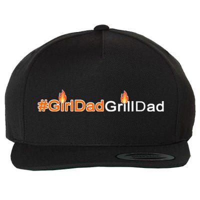 Girl Dad Grill Dad Wool Snapback Cap