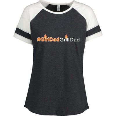 Girl Dad Grill Dad Enza Ladies Jersey Colorblock Tee