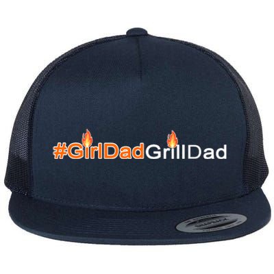 Girl Dad Grill Dad Flat Bill Trucker Hat