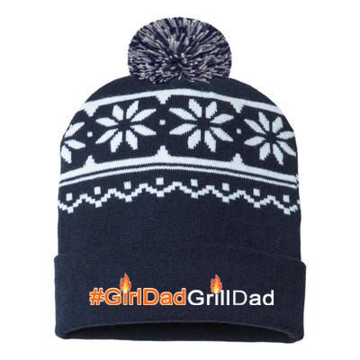 Girl Dad Grill Dad USA-Made Snowflake Beanie