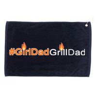 Girl Dad Grill Dad Grommeted Golf Towel