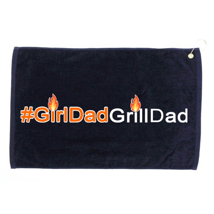 Girl Dad Grill Dad Grommeted Golf Towel