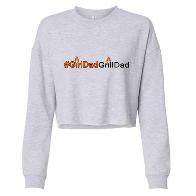 Girl Dad Grill Dad Cropped Pullover Crew