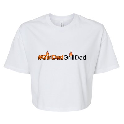 Girl Dad Grill Dad Bella+Canvas Jersey Crop Tee