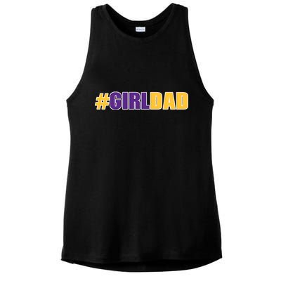 Girl Dad Kobe Tribute Memorial Ladies PosiCharge Tri-Blend Wicking Tank