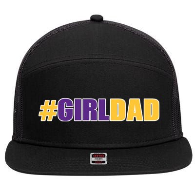 Girl Dad Kobe Tribute Memorial 7 Panel Mesh Trucker Snapback Hat