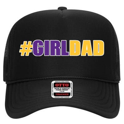 Girl Dad Kobe Tribute Memorial High Crown Mesh Back Trucker Hat