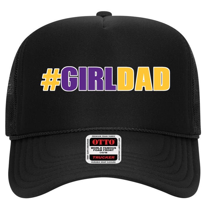 Girl Dad Kobe Tribute Memorial High Crown Mesh Back Trucker Hat