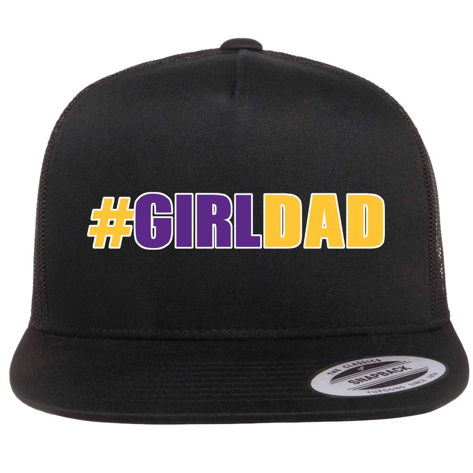 Girl Dad Tribute Memorial Flat Bill Trucker Hat