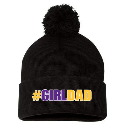 Girl Dad Kobe Tribute Memorial Pom Pom 12in Knit Beanie