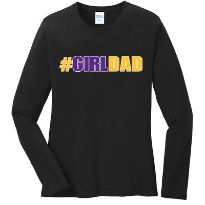 Girl Dad Kobe Tribute Memorial Ladies Long Sleeve Shirt
