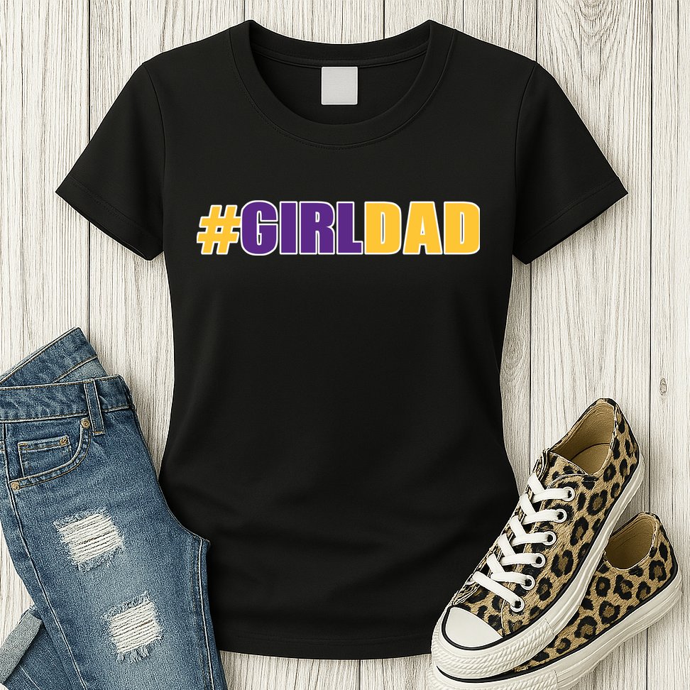 Girl Dad Tribute Memorial Womens T-Shirt