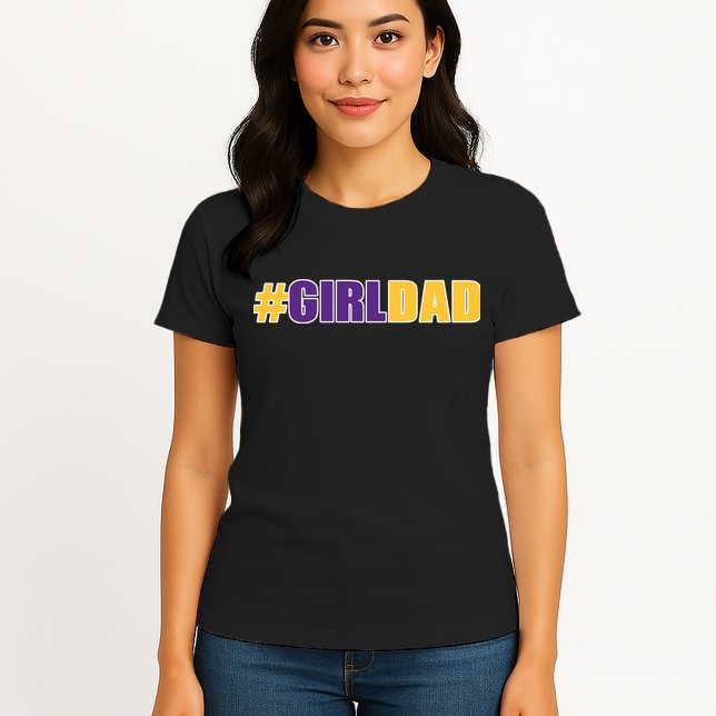 Girl Dad Tribute Memorial Womens T-Shirt