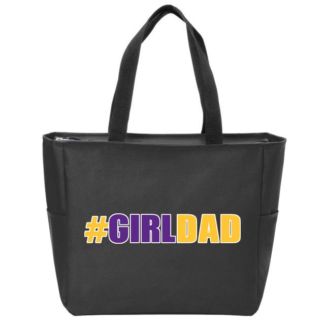 Girl Dad Tribute Memorial Zip Tote Bag