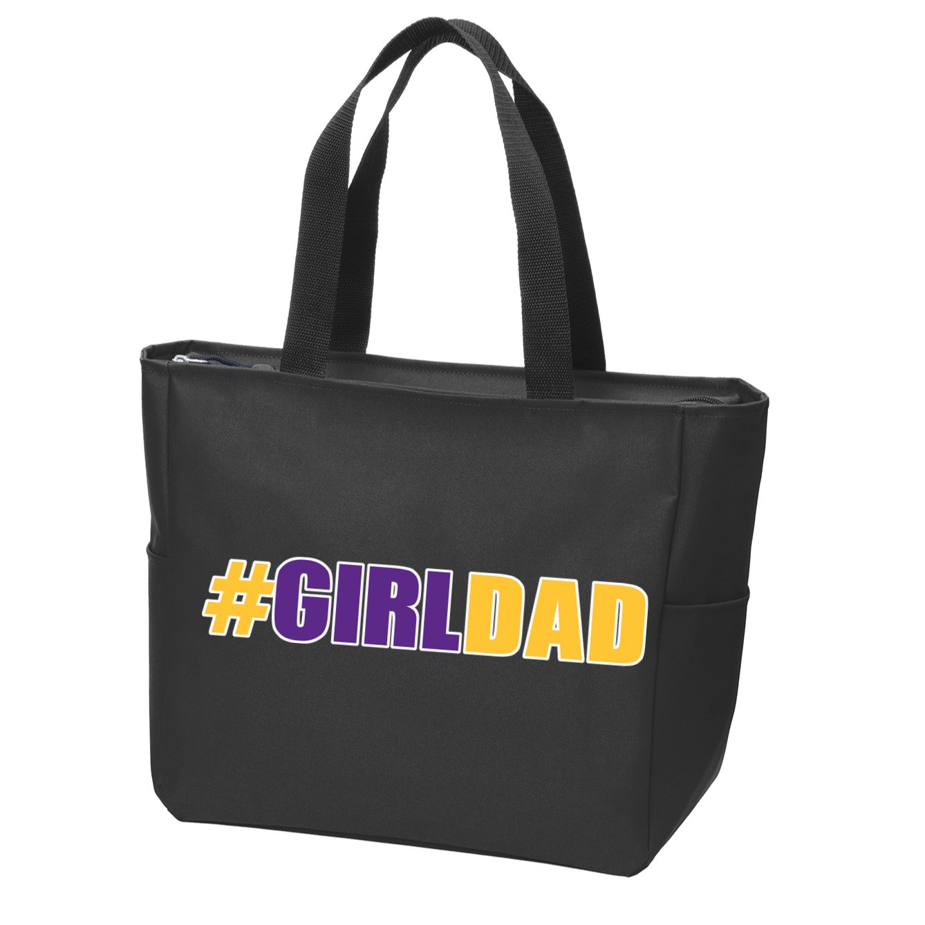 Girl Dad Tribute Memorial Zip Tote Bag