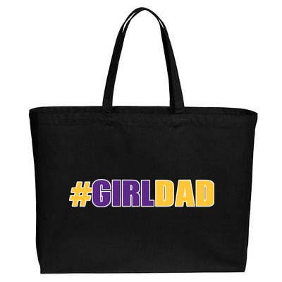 Girl Dad Kobe Tribute Memorial Cotton Canvas Jumbo Tote