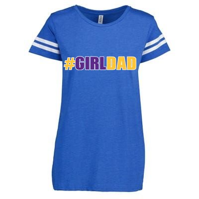 Girl Dad Kobe Tribute Memorial Enza Ladies Jersey Football T-Shirt