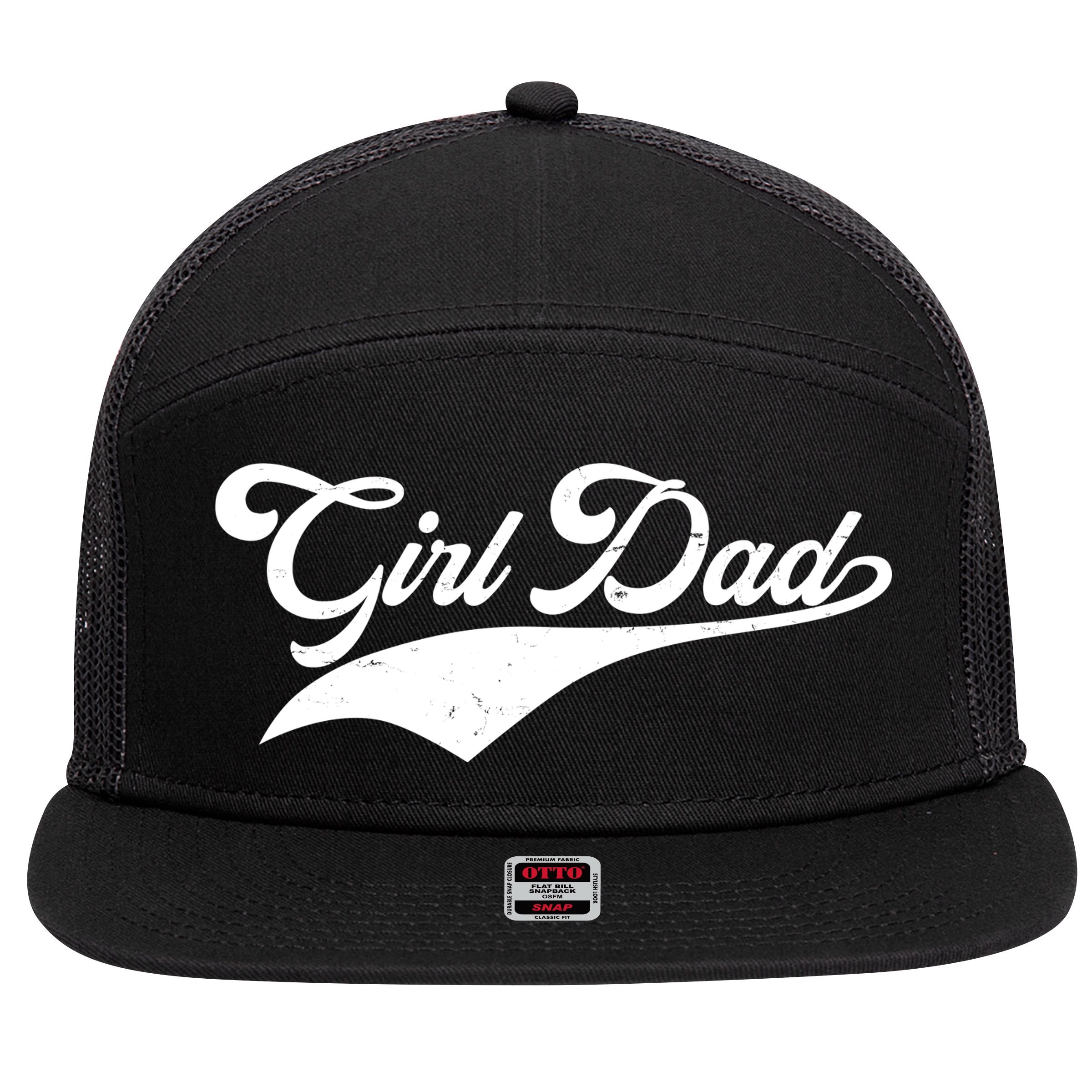Girl Dad Tribute 7 Panel Mesh Trucker Snapback Hat