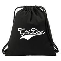 Girl Dad Tribute Drawstring Bag