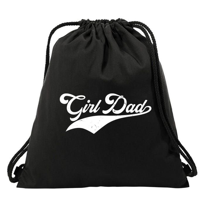 Girl Dad Tribute Drawstring Bag