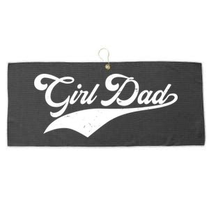 Girl Dad Tribute Large Microfiber Waffle Golf Towel