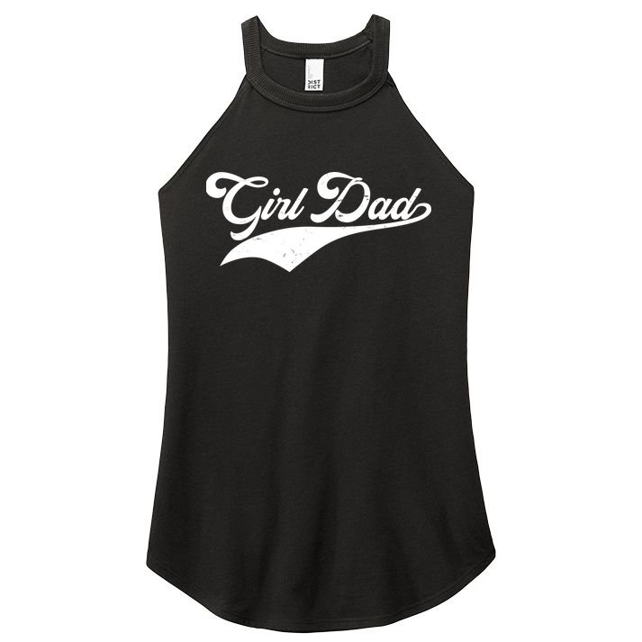 Girl Dad Tribute Women's Perfect Tri Rocker Tank