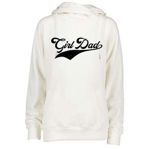 Girl Dad Tribute Womens Funnel Neck Pullover Hood