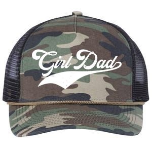 Girl Dad Tribute Retro Rope Trucker Hat Cap