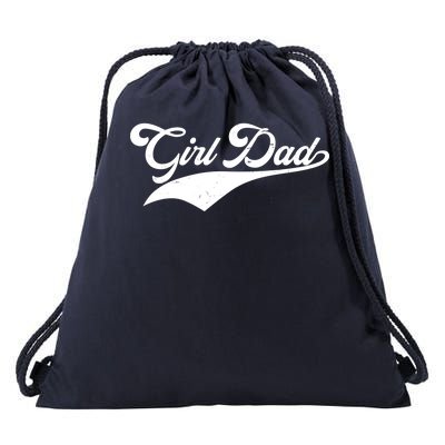 Girl Dad Tribute Drawstring Bag