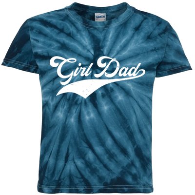 Girl Dad Tribute Kids Tie-Dye T-Shirt