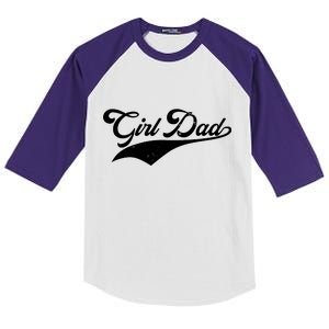 Girl Dad Tribute Kids Colorblock Raglan Jersey