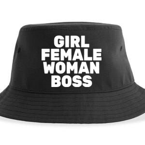 Girl Female Woman Boss Sustainable Bucket Hat