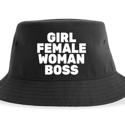 Girl Female Woman Boss Sustainable Bucket Hat