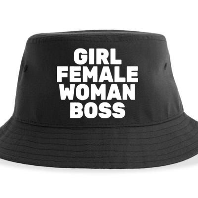 Girl Female Woman Boss Sustainable Bucket Hat