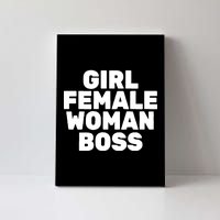 Girl Female Woman Boss Canvas