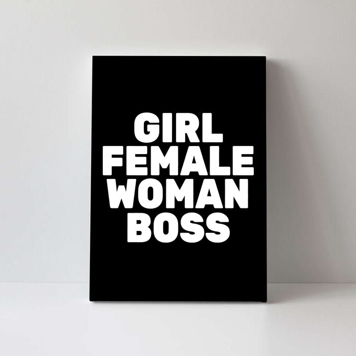 Girl Female Woman Boss Canvas